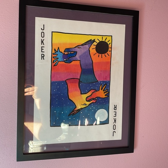 Opposites attract joker card painting - Picture 4 of 4